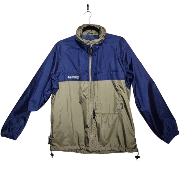 Columbia Blue and Tan Windbreaker - Picture 4 of 16
